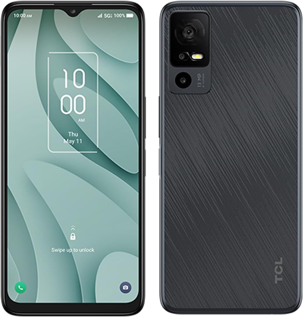 TCL 40 XE 5G T609SPP Verizon Only 64GB Black(Renewed)